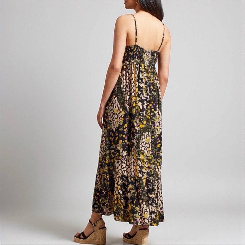 Tribal Floral Print Maxi Dress - Picture 2 of 3